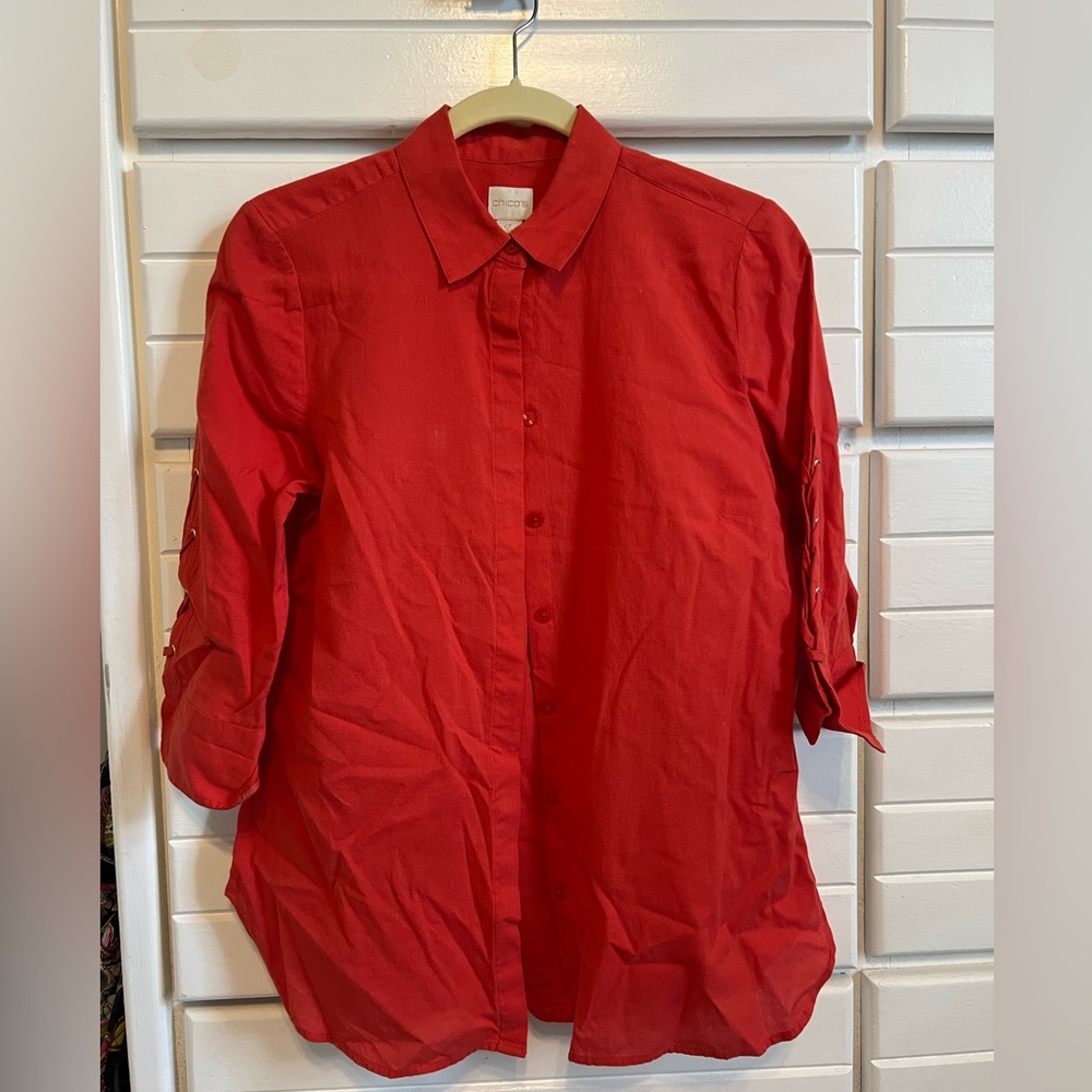 Chico’s salmon blouse
